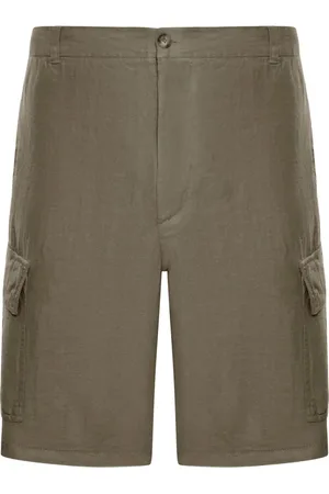 120% Lino Cargo-Bermudas aus Leinen