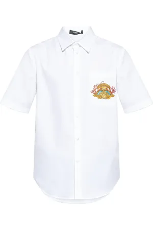 VERSACE Logo-print shirt