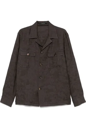 TAGLIATORE Camp-collar shirt