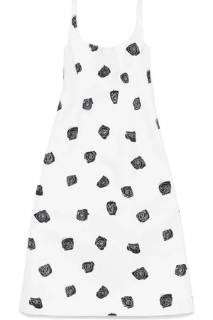Marni Rose-print midi dress