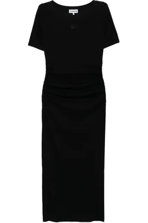Ganni Geripptes Kleid