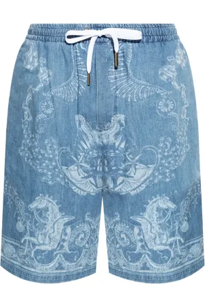 VERSACE Barocco Sea denim shorts