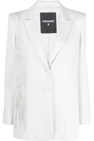Patrizia Pepe Tweed-Jacke mit Perlen