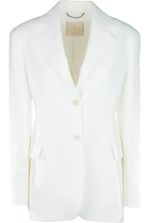 ERMANNO SCERVINO Blazer mit Blumenapplikation