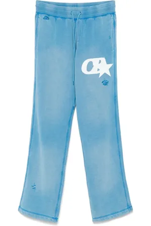 Cole Buxton Star Distressed track pants
