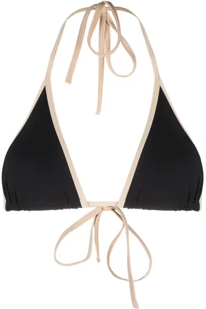 Totême Stripe Tie Bikinioberteil