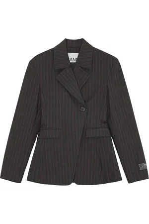 Ganni Blazer mit versetztem Verschluss