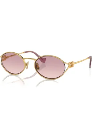 Miu Miu Sonnenbrille mit ovalem Gestell