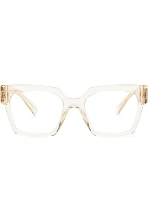 Miu Miu Transparente Brille mit eckigem Gestell