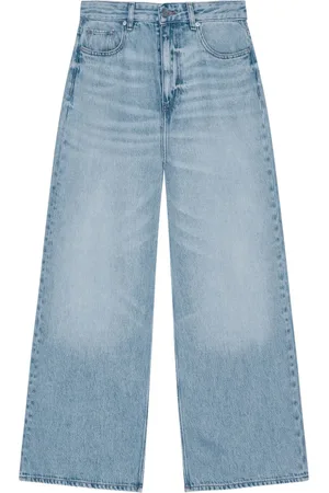Ganni Jeans mit Tragefalten