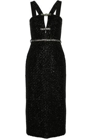 Self-Portrait Bouclé-Midikleid