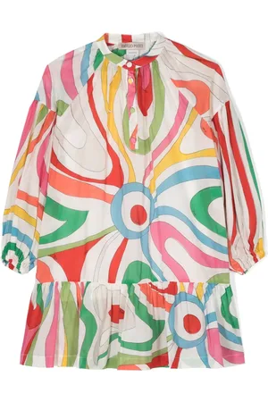 PUCCI Junior Gestreiftes Kleid