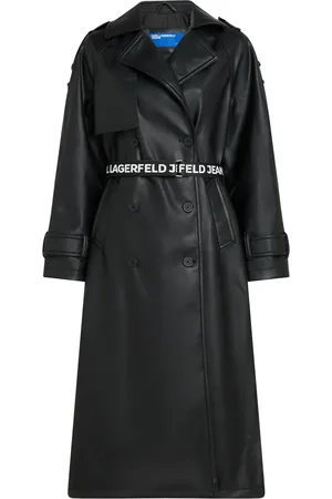 Karl Lagerfeld Trenchcoat aus Faux-Leder
