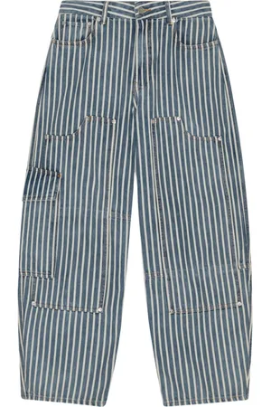 Ganni Gestreifte Jeans