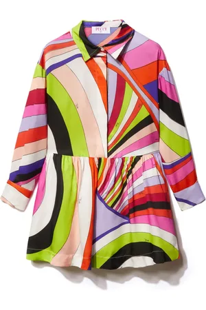 PUCCI Junior Kleid mit Iride-Print
