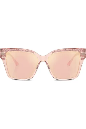 Jimmy Choo Sonnenbrille mit eckigem Gestell