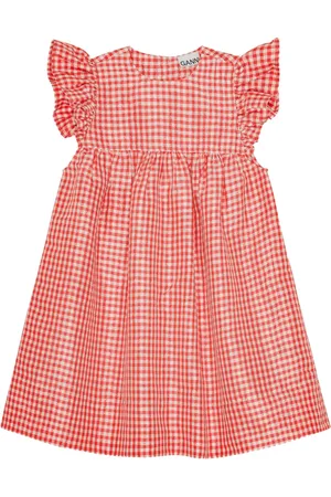 Ganni Kleid mit Vichy-Karo