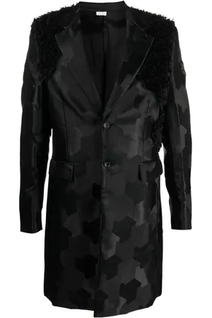 Comme des Garçons Einreihiger Mantel mit Einsätzen