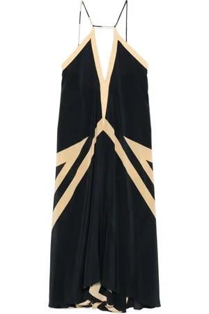 VOLANTIS Silk midi dress