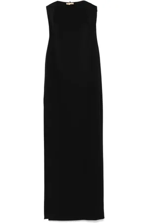 Elisabetta Franchi Krepp-Maxikleid mit Schmuckdetail