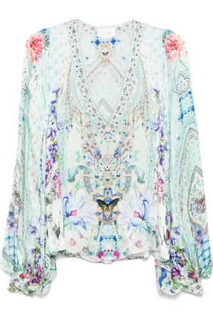 Camilla Bluse mit V-Ausschnitt