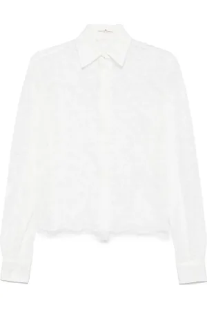 ERMANNO SCERVINO Hemd mit Blumenstickerei