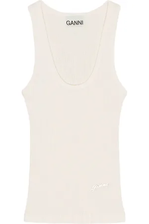 Ganni Geripptes Trägershirt