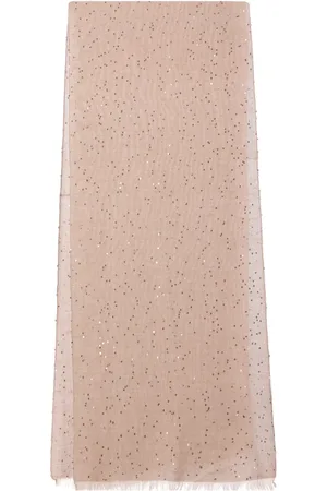 Brunello Cucinelli Schal mit Paillettenstickerei