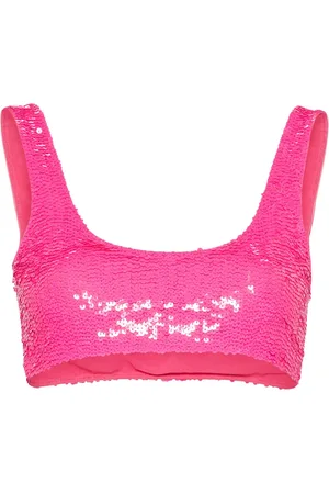 P.A.R.O.S.H. Cropped-Top mit Pailletten