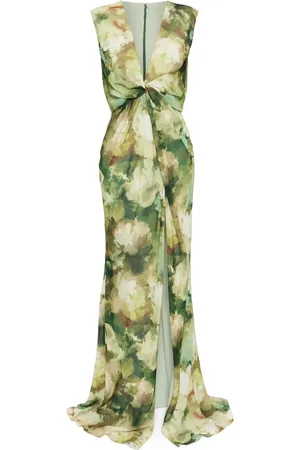 Amsale Kleid mit Aquarell-Print