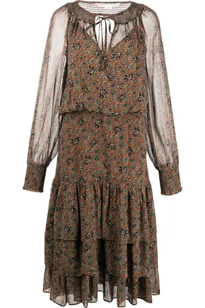 VERONICA BEARD Tunis Midikleid mit Print