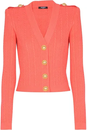 Balmain Cardigan mit Zopfmuster