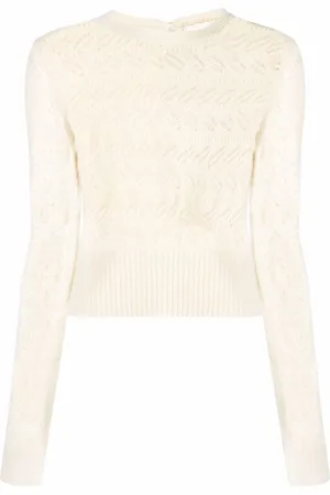 Sportmax Pullover mit Lochstrickmuster
