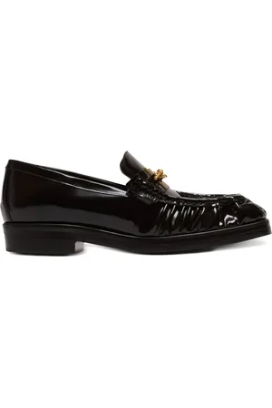 Balmain Loafer aus glasiertem Leder
