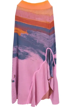 PH5 Lake-print maxi skirt