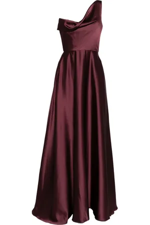 Amsale Drapierte One-Shoulder-Robe