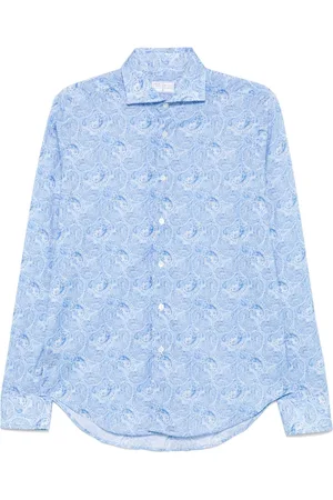 FEDELI Hemd mit Paisleymuster