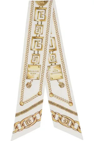 Balmain Chain-print silk bandana