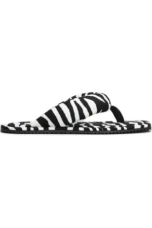The Attico Zebra-print flip-flops