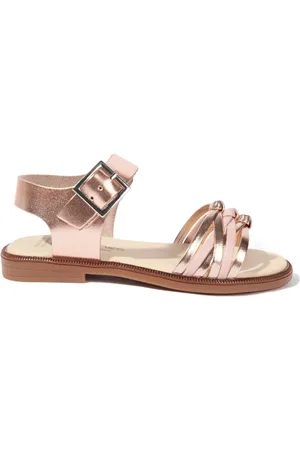 Andanines Sandalen im Metallic-Look