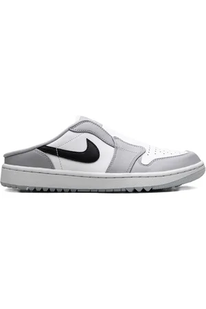 Jordan Air 1 Low Golf "Wolf Grey/Sail/Photon Dust/Black" slides