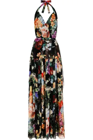 Dolce & Gabbana Maxikleid mit Blumen-Print