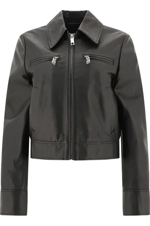 Max Mara Zip-up leather jacket
