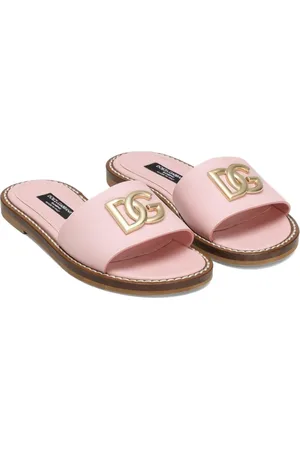 Dolce & Gabbana Pantoletten mit DG-Schild
