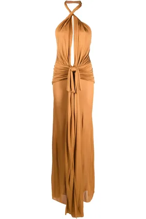 BLUMARINE Abendkleid mit tiefem V-Ausschnitt
