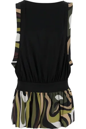 Puccini Midikleid mit Marmo-Print