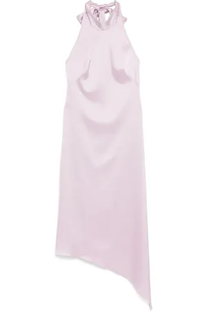 Amsale Asymmetrisches Neckholder-Kleid