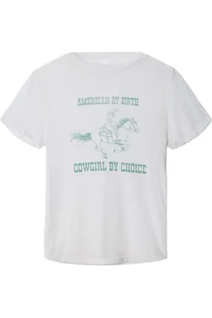 RE/DONE T-Shirt mit Slogan-Print