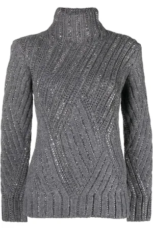 ERMANNO SCERVINO Rollkragenpullover mit Kristallen