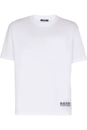 Balmain T-Shirt mit Logo-Stempel